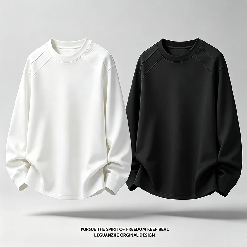 Mens Fashion Summer - Men Crew Neck Raglan Sleeve Long