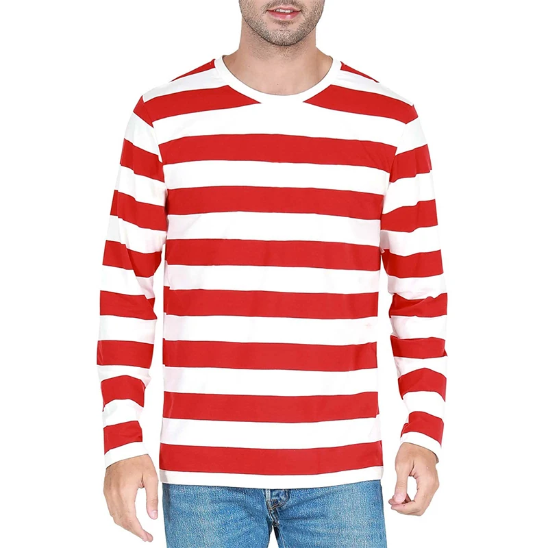 Contrast Stripe 3D Print Men L - Mens Fashion Clothes 评论和价格