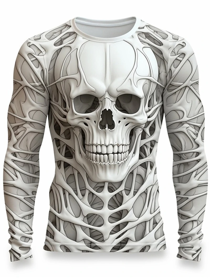 3D Print Skeleton Skulls Patte - Men'S Fashion T Shirts 评论和价格