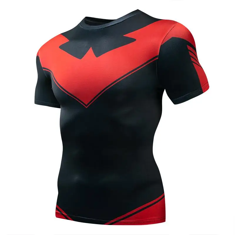 Compression T-Shirts Sportswea - Mens Fashion Summer 评论和价格