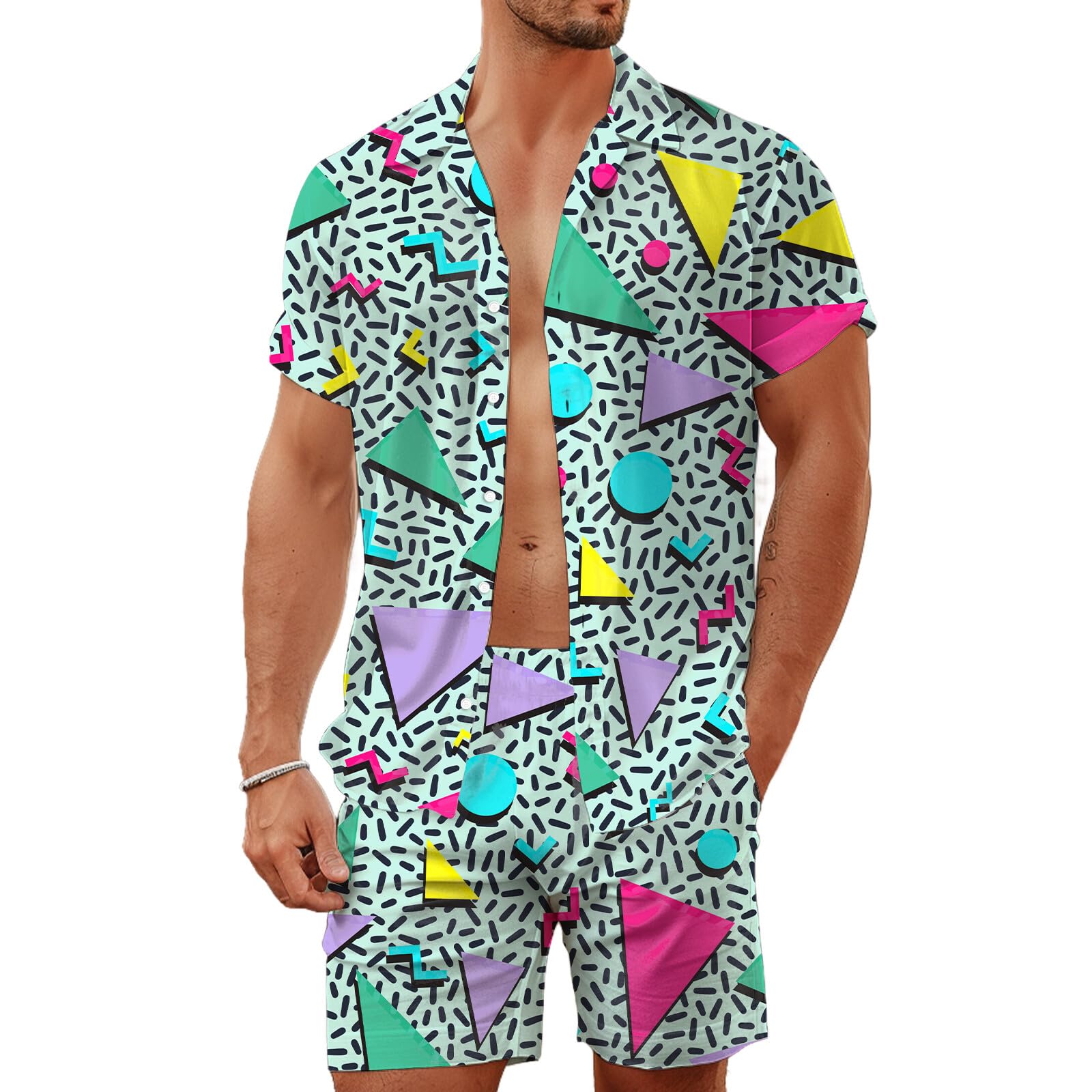 Summer Irregular Geometric 3D  - Mens Fashion Clothes 评论和价格