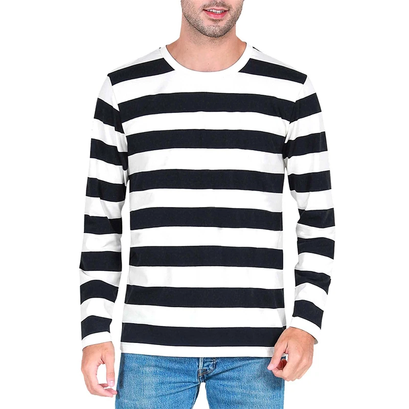 Fashion Contrast Stripe 3D Pri - Mens Fashion Summer 评论和价格