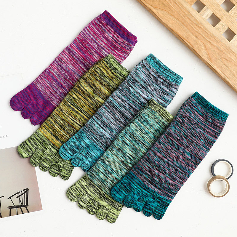 1/5 Pairs Man Colorful Toe Hap - Socks Ankle Men 评论和价格