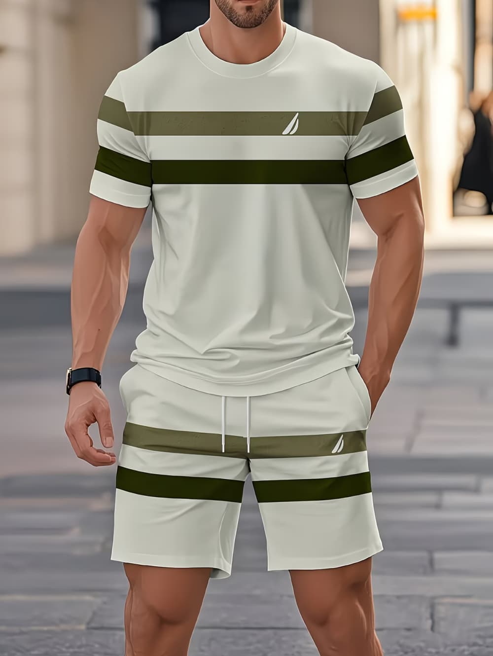 Men's Summer Sets Funny 3D Str - Men'S Fashion Videos 评论和价格