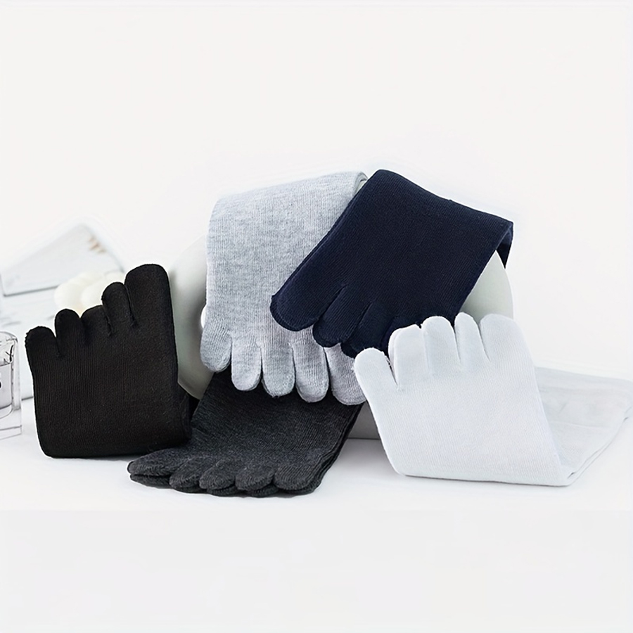 1/5/12 Pairs Unisex Cotton Toe - Socks Ankle Men 评论和价格